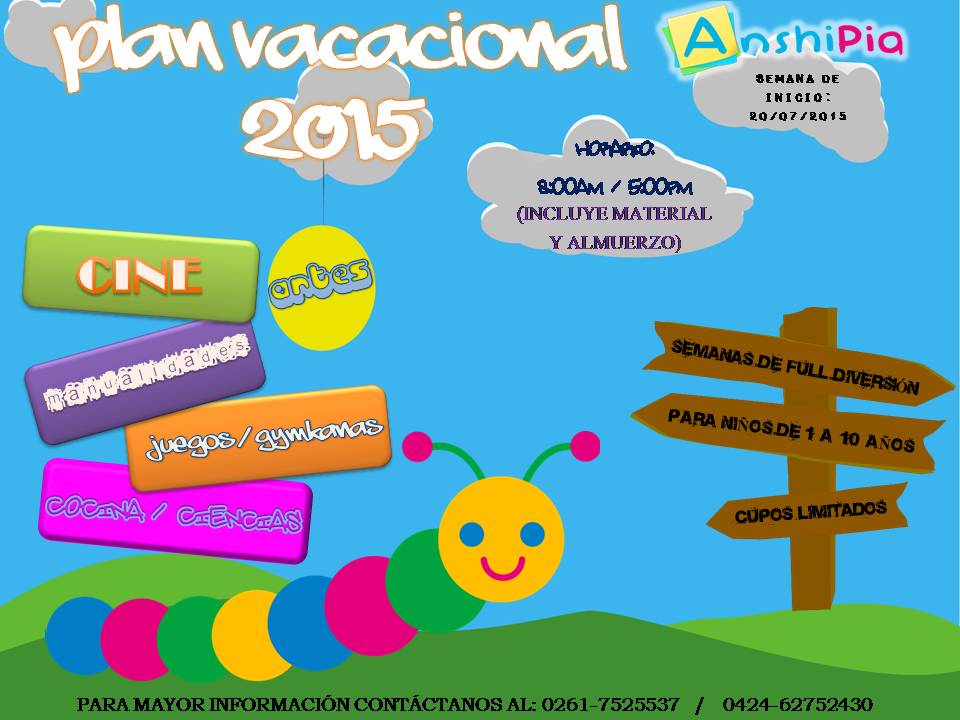 Vacaciones en Anshipia Plan Vacacional 2015 Anshipia